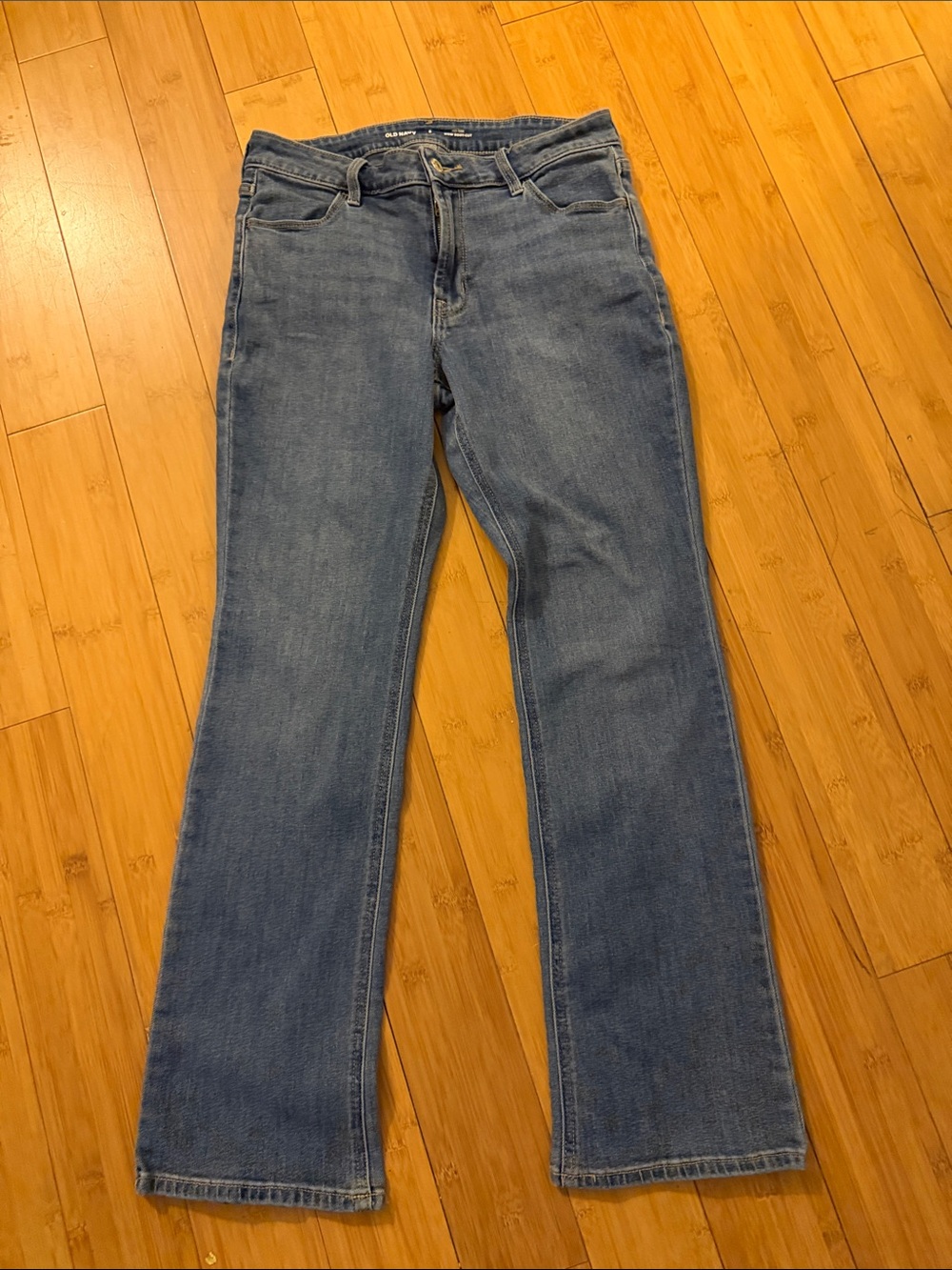 Old Navy Medium Blue Flare Jeans for Women